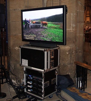 Panasonic Plasma Screen and Trolly Stand